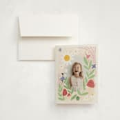 "Fairies" - Children's Birthday Party Thank You Cards in Rose by Hudson meet Rose - Front