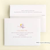 "fairy garden" - Children's Birthday Party Thank You Cards in Peach by Angela Thompson - FREE Recipient Addressing