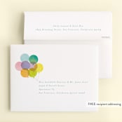 "year" - Children's Birthday Party Thank You Cards in Teal by Lori Wemple - FREE Recipient Addressing