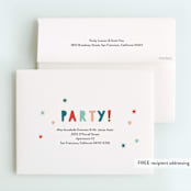 "That First Cake" - Children's Birthday Party Thank You Cards in Citrus by Christie Garcia - FREE Recipient Addressing