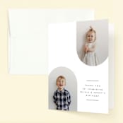 "Joint" - Children's Birthday Party Thank You Cards in Ink by Hudson meet Rose - Front