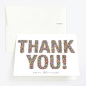 "sprinkles" - Children's Birthday Party Thank You Cards in Vanilla by Jessie Steury - Front