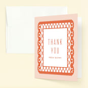 "First Fiesta" - Children's Birthday Party Thank You Cards in Multi Bright by Julie Murray - Front