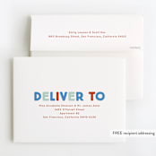 "Blocks" - Children's Birthday Party Thank You Cards in Frost by Baumbirdy - FREE Recipient Addressing