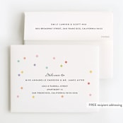 "rainbow unicorn" - Children's Birthday Party Thank You Cards in Peony by Cass Loh - FREE Recipient Addressing