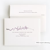 "Purrefect Kittens" - Children's Birthday Party Thank You Cards in Voilet by Shiny Penny Studio - FREE Recipient Addressing