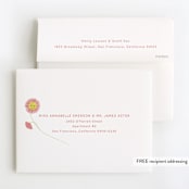 "Daisy Smiles" - Children's Birthday Party Thank You Cards in Petal by Baumbirdy - FREE Recipient Addressing
