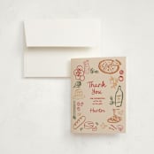 "That's Amore." - Children's Birthday Party Thank You Cards in Chili Pepper by Jenna Holcomb - Front
