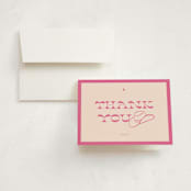 "Cowgirl Sweet Sixteen" - Children's Birthday Party Thank You Cards in Peony by Rachel Cassel - Front