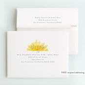 "Little Sunshine" - Children's Birthday Party Thank You Cards in Marshmallow by Rebecca Durflinger - FREE Recipient Addressing
