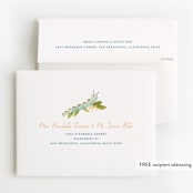 "Daisy Chains" - Children's Birthday Party Thank You Cards in Olive Tree by Sarah Knight - FREE Recipient Addressing