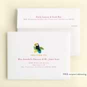 "Jungle Birds" - Children's Birthday Party Thank You Cards in Pixie by Itsy Belle Studio - FREE Recipient Addressing