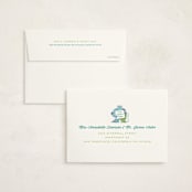 "Disney and Pixar's Monster's Inc Party" - Children's Birthday Party Thank You Cards in Marshmallow by Holly Whitcomb - FREE Recipient Addressing