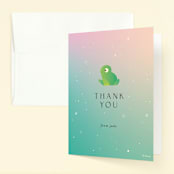 "Tiana from Disney's The Princess And The Frog" - Children's Birthday Party Thank You Cards in Spearmint by Lori Wemple - Front