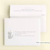 "Party cat" - Children's Birthday Party Thank You Cards in Spearmint by Angela Thompson - FREE Recipient Addressing