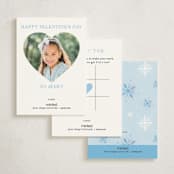 "Elsa Portrait" - Classroom Valentines in Sky by Cass Loh - Back of Card Options