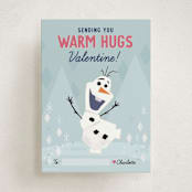 "Disney's Olaf Warm Hugs" - Classroom Valentines in Frost by Oma N. Ramkhelawan - Front