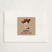 "Disney and Pixar's Toy Story Favorite Deputy" - Classroom Valentines in Rustic by Oma N. Ramkhelawan - Matching Custom Sticker