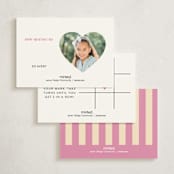 "Happy pop" - Classroom Valentines in Pink Candy by Leia Matt - Back of Card Options