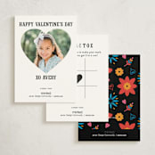 "Miguel and Dante from Disney and Pixar's Coco" - Classroom Valentines in Midnight by Becky Nimoy - Back of Card Options