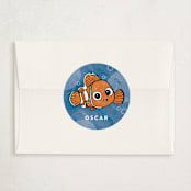 "Disney and Pixar's Finding Nemo Fin-tastic" - Classroom Valentines in Ocean by Pixel and Hank - Matching Custom Sticker