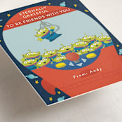 "Disney and Pixar's Toy Story Birthday Claw" - Classroom Valentines in Star Alliance by Jackie Crawford - Detail