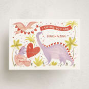 "Dinomazing" - Classroom Valentines in Candy Hearts by Sarah Knight - Front
