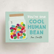 "Human Bean" - Classroom Valentines in Spearmint by Erica Krystek - Front