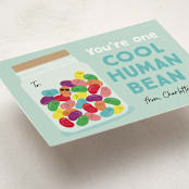 "Human Bean" - Classroom Valentines in Spearmint by Erica Krystek - Detail