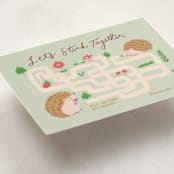 "Hedgehog Maze Game" - Classroom Valentines in Sage by Kartika Paramita - Detail