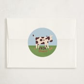 "Moo-velous friend" - Classroom Valentines in Brown Cow by Sherley Ferreira - Matching Custom Sticker