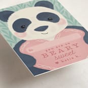 "beary sweet" - Classroom Valentines in Eucalyptus by Laura Hankins - Detail