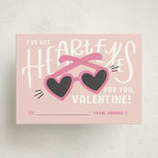 "Heart Eyes Sunglasses" - Classroom Valentines in Bubblegum by Olivia Goree - Front