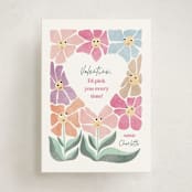 "Wildflower" - Classroom Valentines in Wildflower by Pixel and Hank - Front