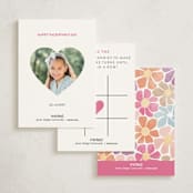 "Wildflower" - Classroom Valentines in Wildflower by Pixel and Hank - Back of Card Options