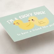 "Lucky Duck" - Classroom Valentines in Sea by Itsy Belle Studio - Detail