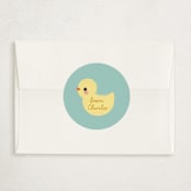 "Lucky Duck" - Classroom Valentines in Sea by Itsy Belle Studio - Matching Custom Sticker