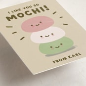 "So Mochi" - Classroom Valentines in Olive by Ani Somi - Detail
