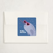 "Narwhal" - Classroom Valentines in Ocean by Jenna Holcomb - Matching Custom Sticker