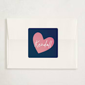 "Art of friendship" - Classroom Valentines in Navy by Ana de Sousa - Matching Custom Sticker