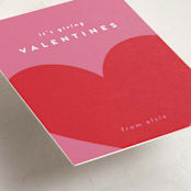 "Vibes" - Classroom Valentines in Hot Pink by Erin L. Wilson - Detail
