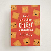 "Cheezy" - Classroom Valentines in Peach by Annie Holmquist - Front