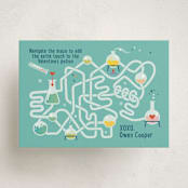 "lab game" - Classroom Valentines in Aqua by Leia Matt - Front