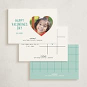 "lab game" - Classroom Valentines in Aqua by Leia Matt - Back of Card Options