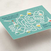 "lab game" - Classroom Valentines in Aqua by Leia Matt - Detail