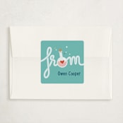 "lab game" - Classroom Valentines in Aqua by Leia Matt - Matching Custom Sticker