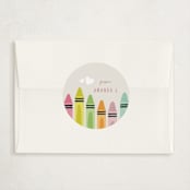 "You color my world" - Classroom Valentines in Rainbow by Orasie - Matching Custom Sticker