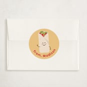 "Un-burrito-ble" - Classroom Valentines in Cornflower by Erica Krystek - Matching Custom Sticker