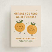 "Orange You Glad?" - Classroom Valentines in Coconut by Olivia Goree - Front