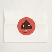 "I Like The Way You Roll" - Classroom Valentines in Cranberry by Itsy Belle Studio - Matching Custom Sticker